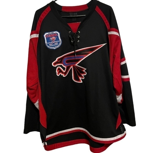 Kobe Other - Autographed Central States Hockey Hawks Jersey Size XL